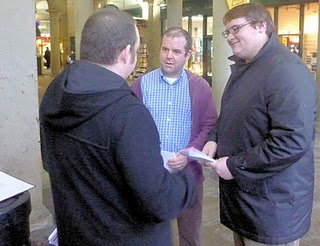 11-01-15 - Street Stall @ Glossop Town Hall Arcade Town Hall Arcade Street Stall, 15th Jan 2011