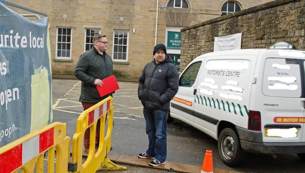 2014.01.11 - Victoria St works shortcutting 2